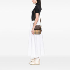 Haymarket Check Coated Canvas Flap Crossbody