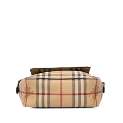 Haymarket Check Coated Canvas Flap Crossbody