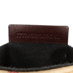 Haymarket Check Coated Canvas Flap Crossbody