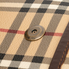 Haymarket Check Coated Canvas Flap Crossbody