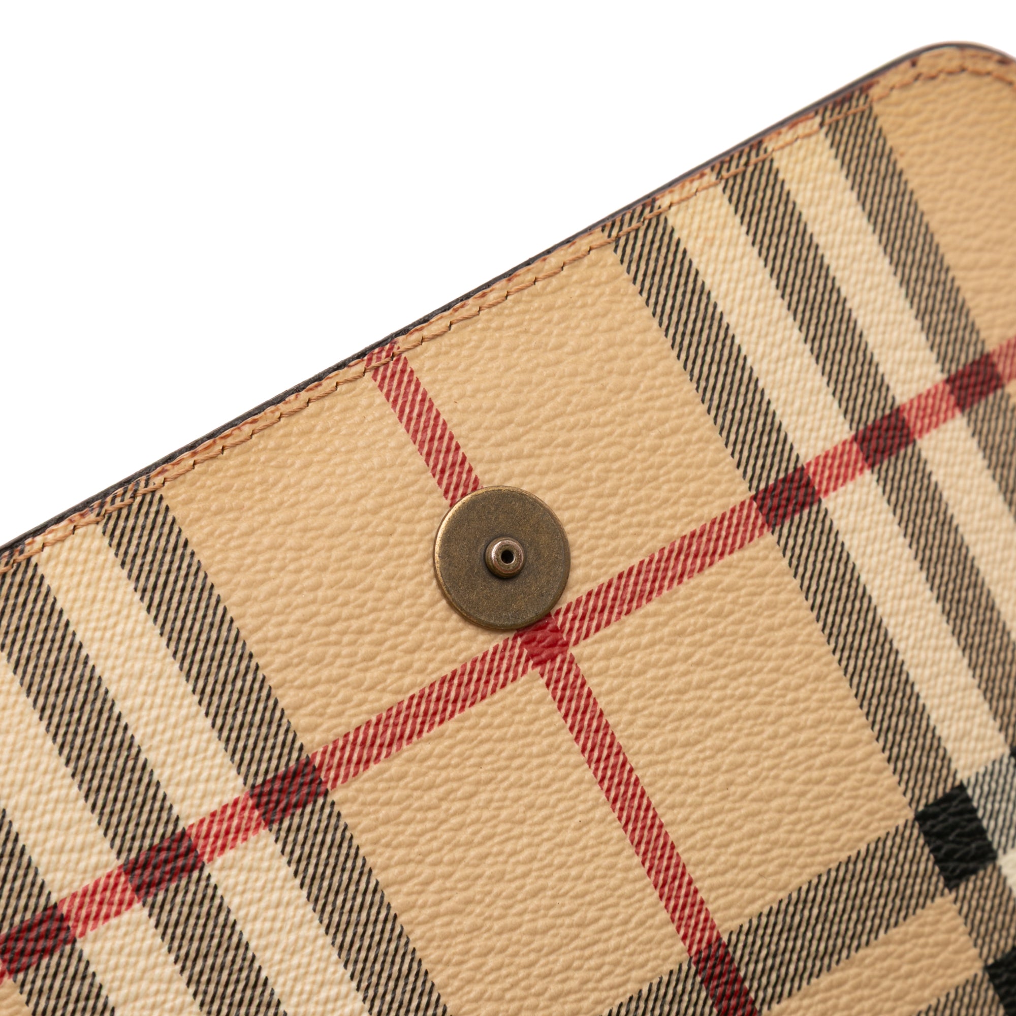 Haymarket Check Coated Canvas Flap Crossbody