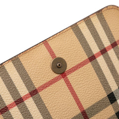Haymarket Check Coated Canvas Flap Crossbody