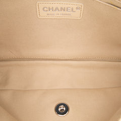 Paris Dubai Medium Quilted Denim Pompom Flap