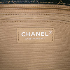 Paris Dubai Medium Quilted Denim Pompom Flap