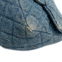 Mini Square CC Quilted Denim Single Flap