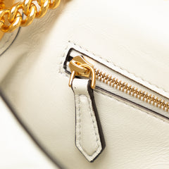 Zucca Embossed Chain Midi Baguette