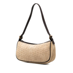 C Macadam Suede Shoulder Bag