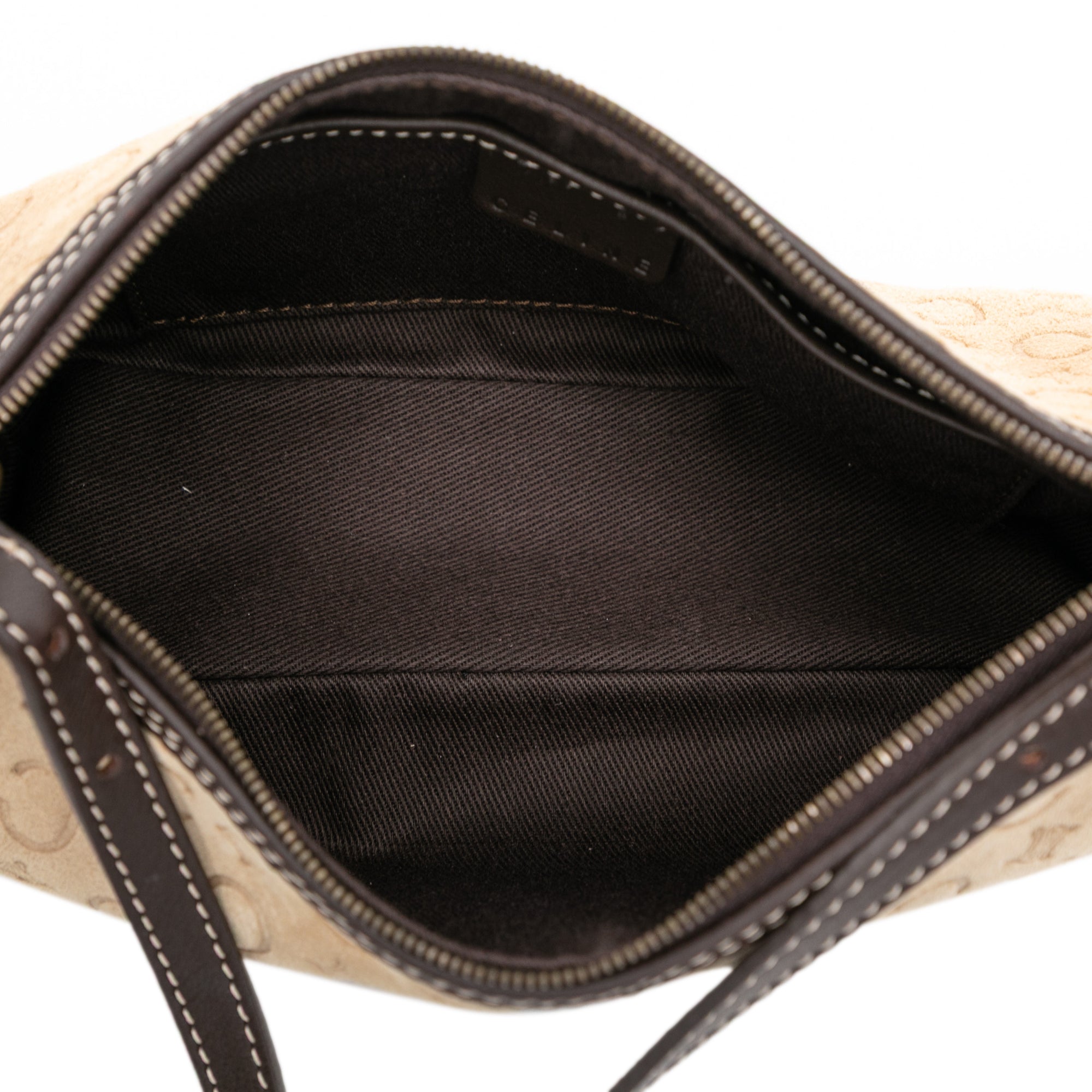 C Macadam Suede Shoulder Bag