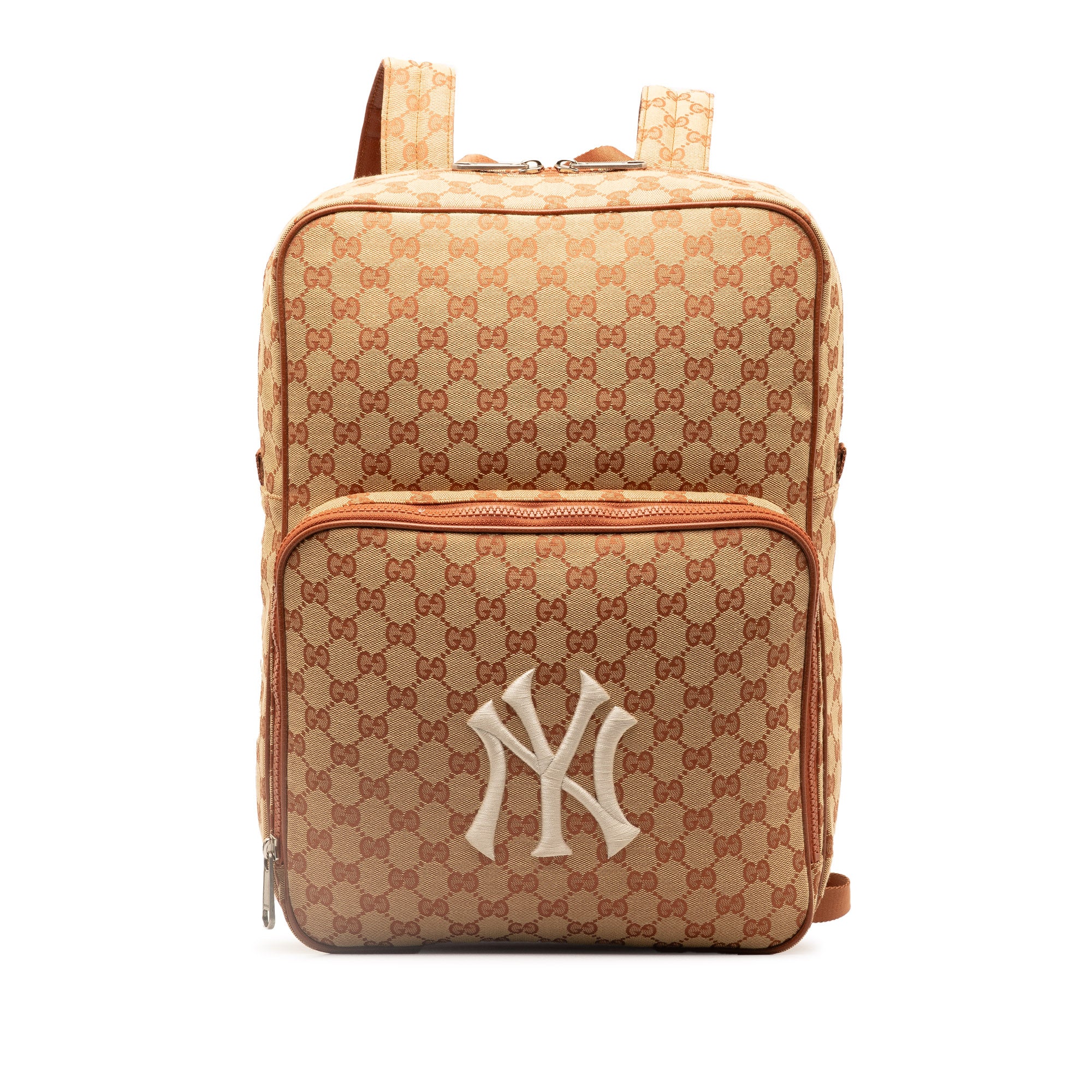 GG Canvas NY Yankees Backpack_0