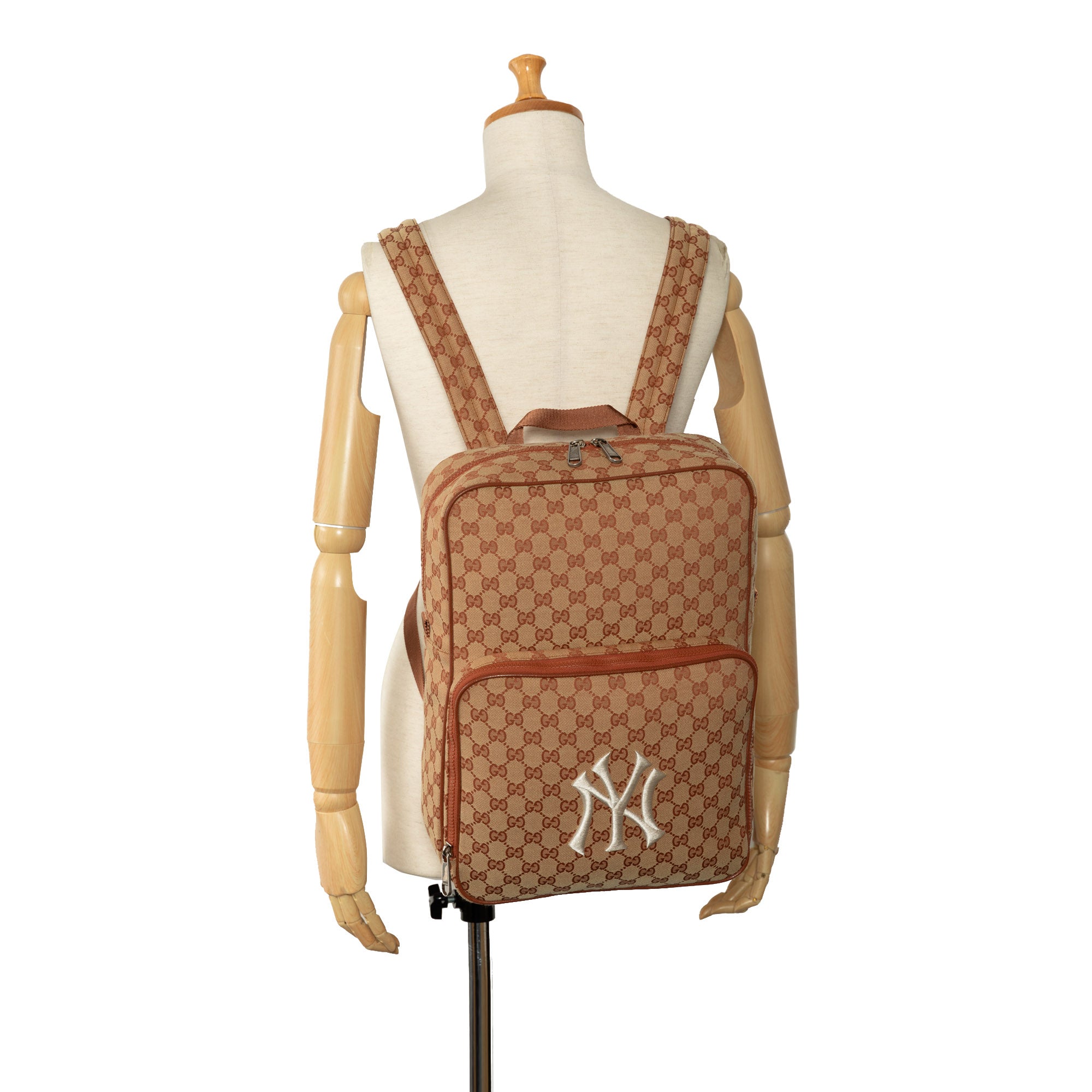 GG Canvas NY Yankees Backpack_9