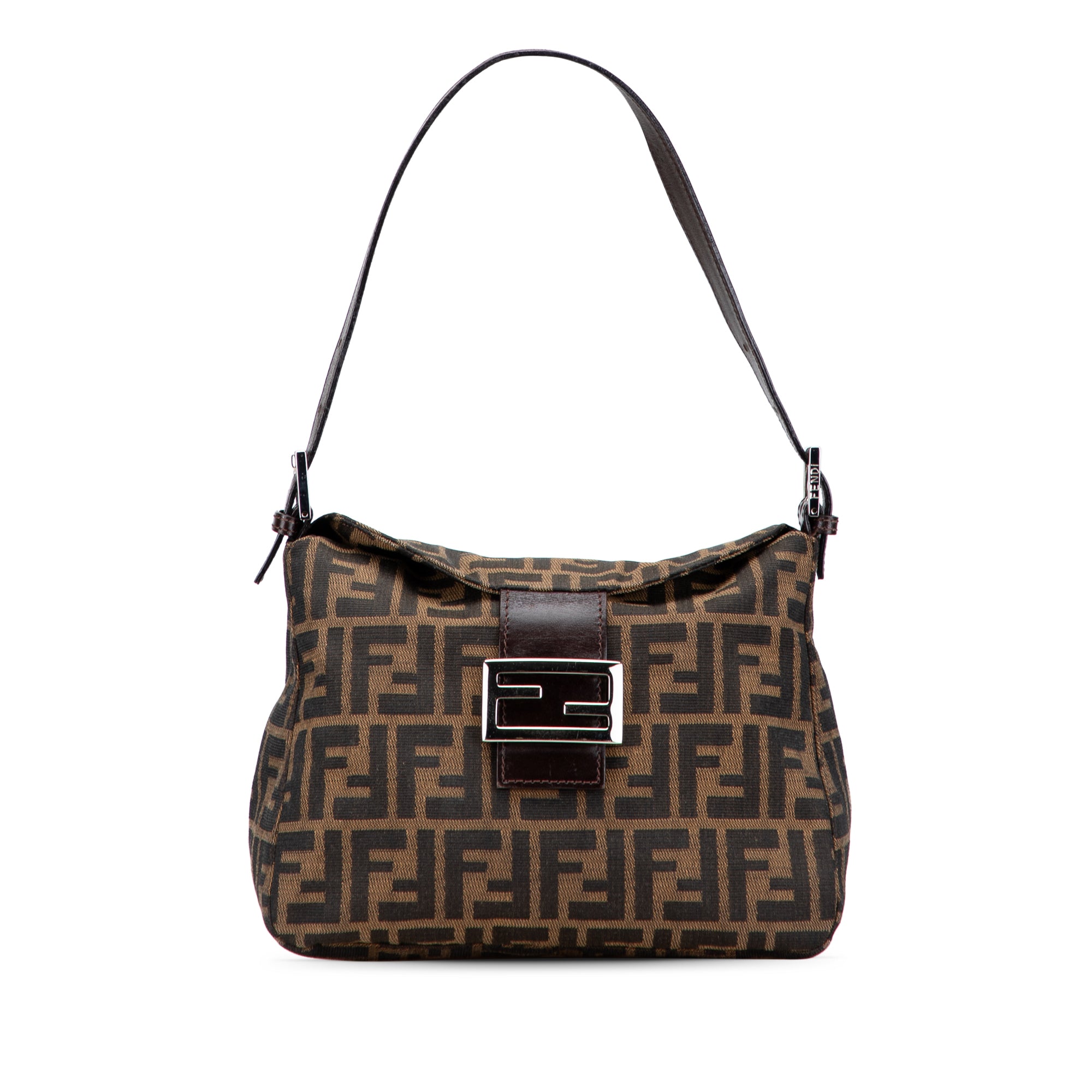 Zucca Canvas Double Flap Shoulder Bag