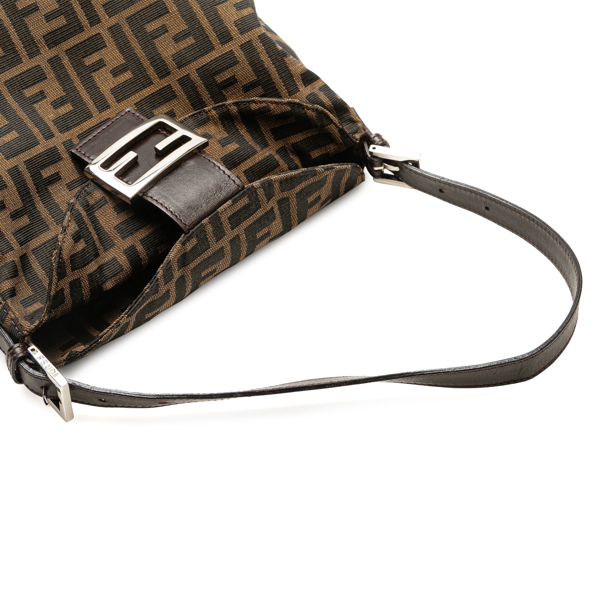 Zucca Canvas Double Flap Shoulder Bag