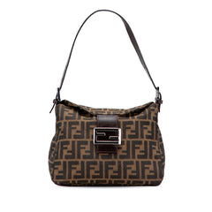 Zucca Canvas Double Flap Shoulder Bag