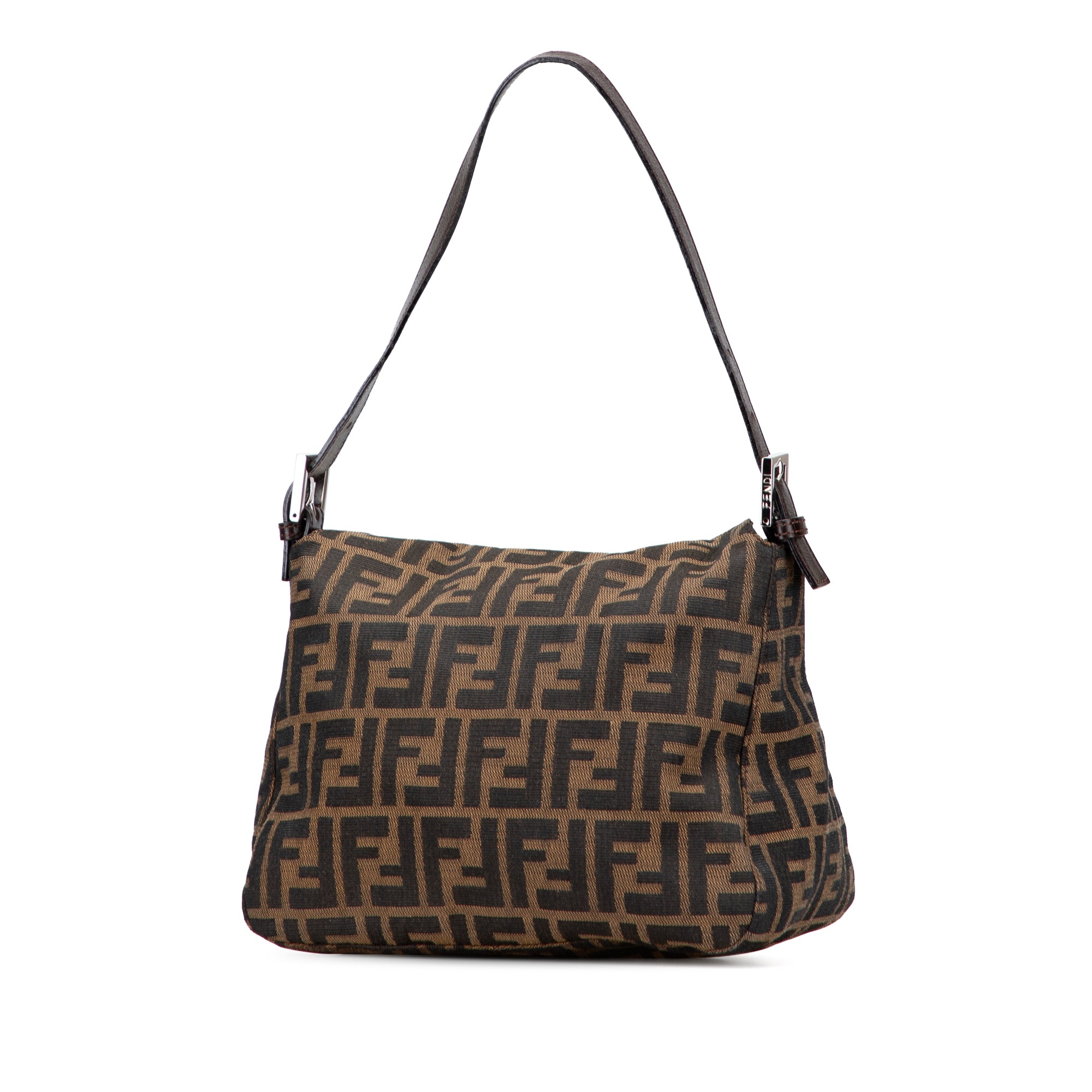 Zucca Canvas Double Flap Shoulder Bag