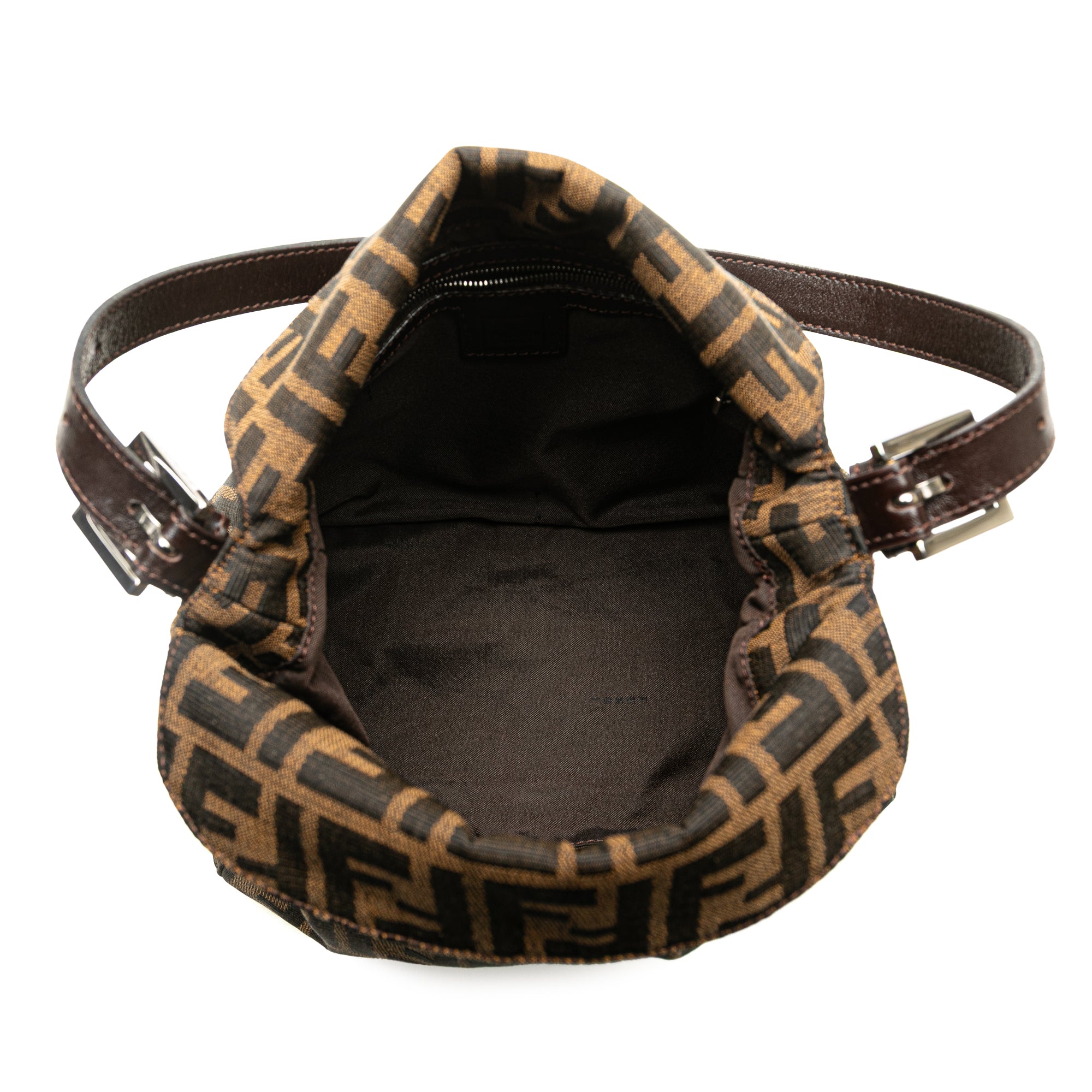 Zucca Canvas Double Flap Shoulder Bag