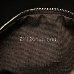 Zucca Canvas Double Flap Shoulder Bag
