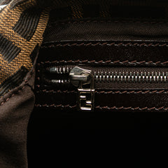 Zucca Canvas Double Flap Shoulder Bag