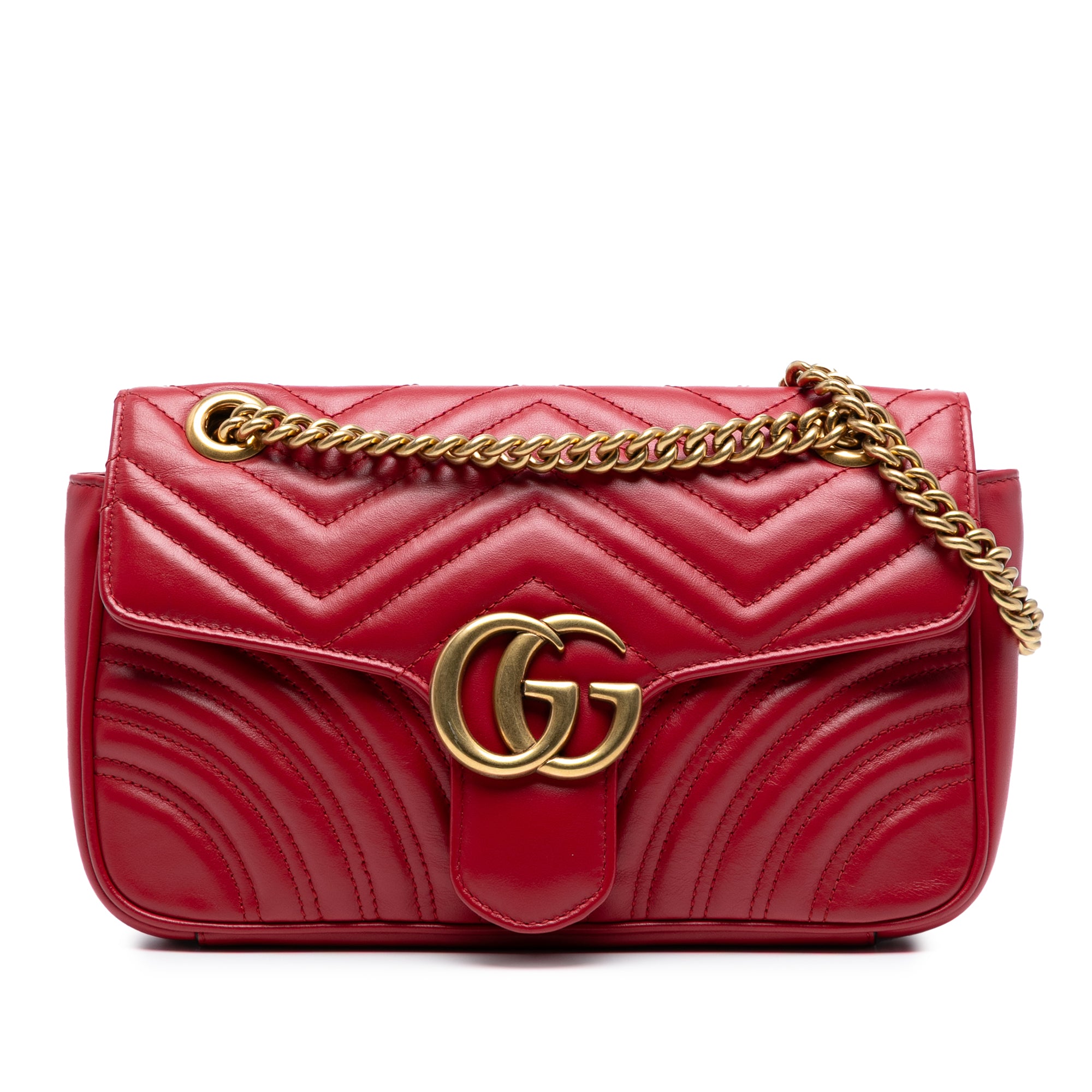 Medium GG Marmont Matelasse Leather Shoulder Bag