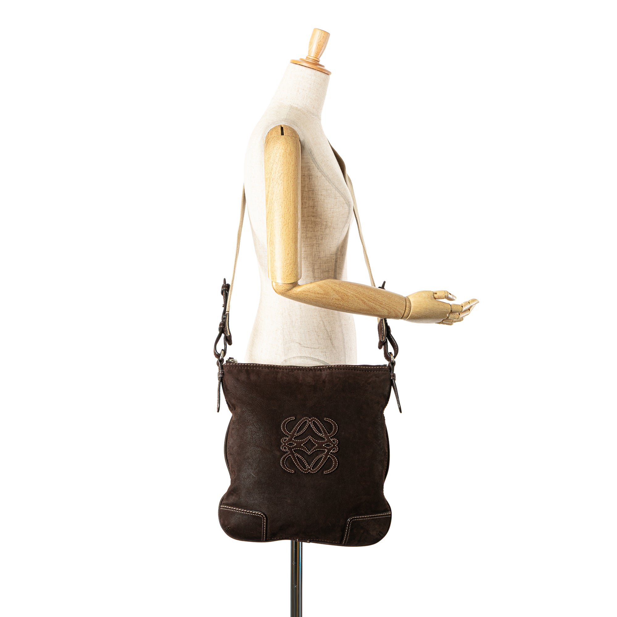 Anagram Nubuck Crossbody