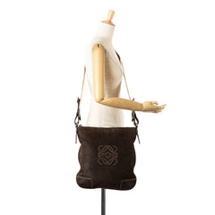 Anagram Nubuck Crossbody