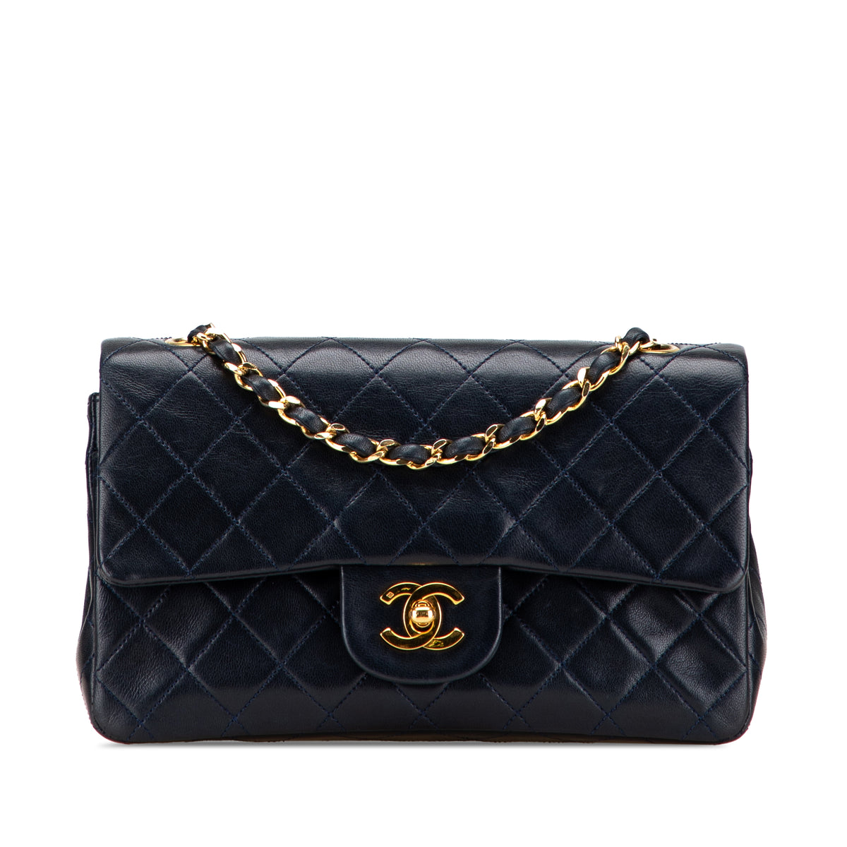 Small Classic Lambskin Double Flap