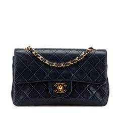 Small Classic Lambskin Double Flap