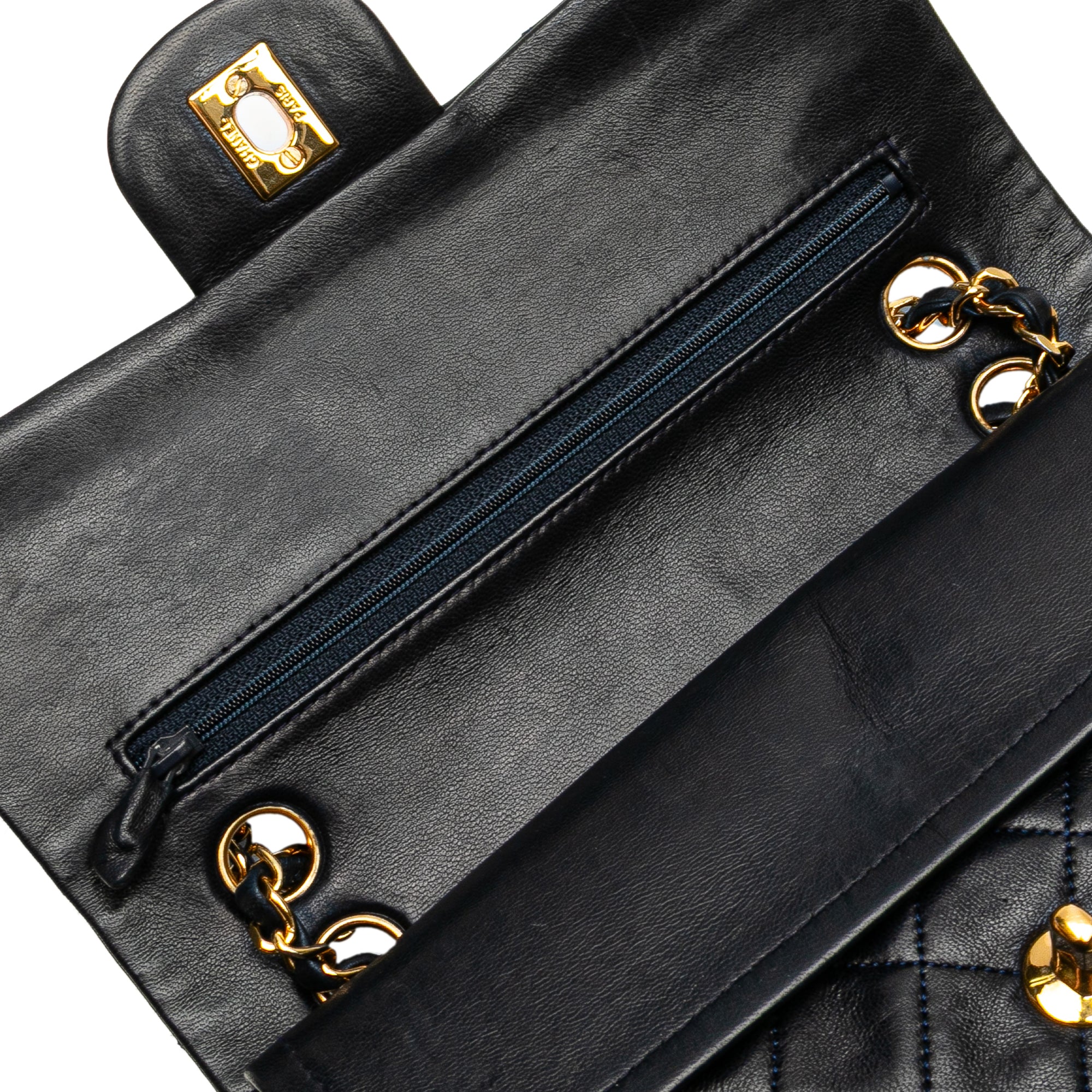 Small Classic Lambskin Double Flap