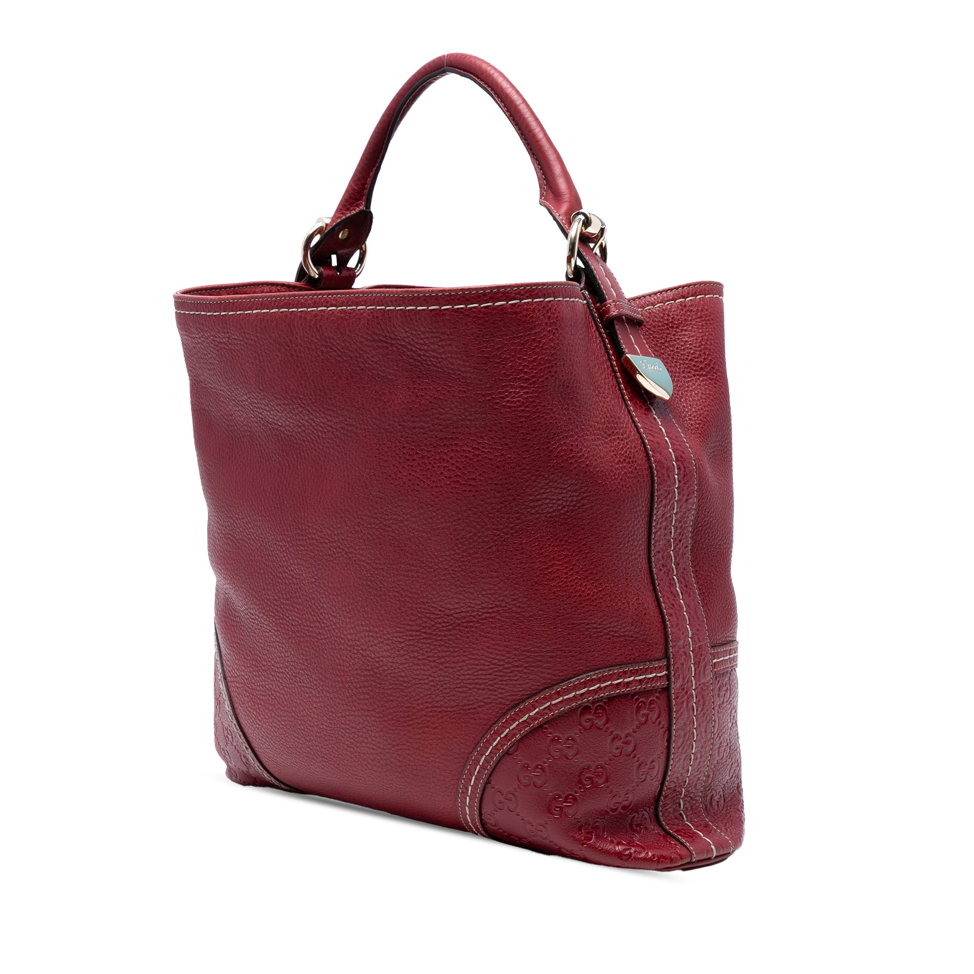 Large Guccissima Trimmed Leather Signoria Hobo Bag