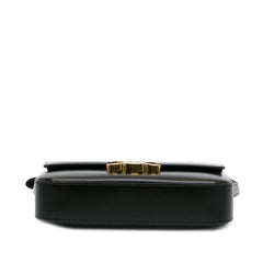 Shiny Calfskin Claude Shoulder Bag