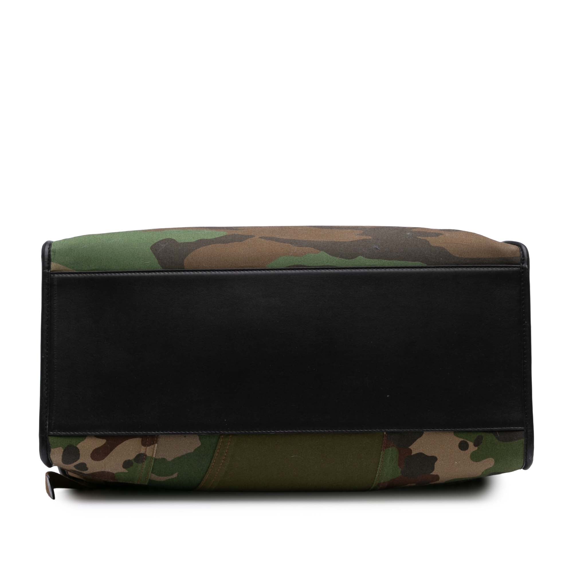 Large Camouflage Canvas Shopping Tote