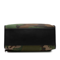 Large Camouflage Canvas Shopping Tote