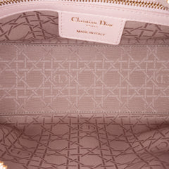 Medium Pearlescent Lambskin Cannage Lady Dior