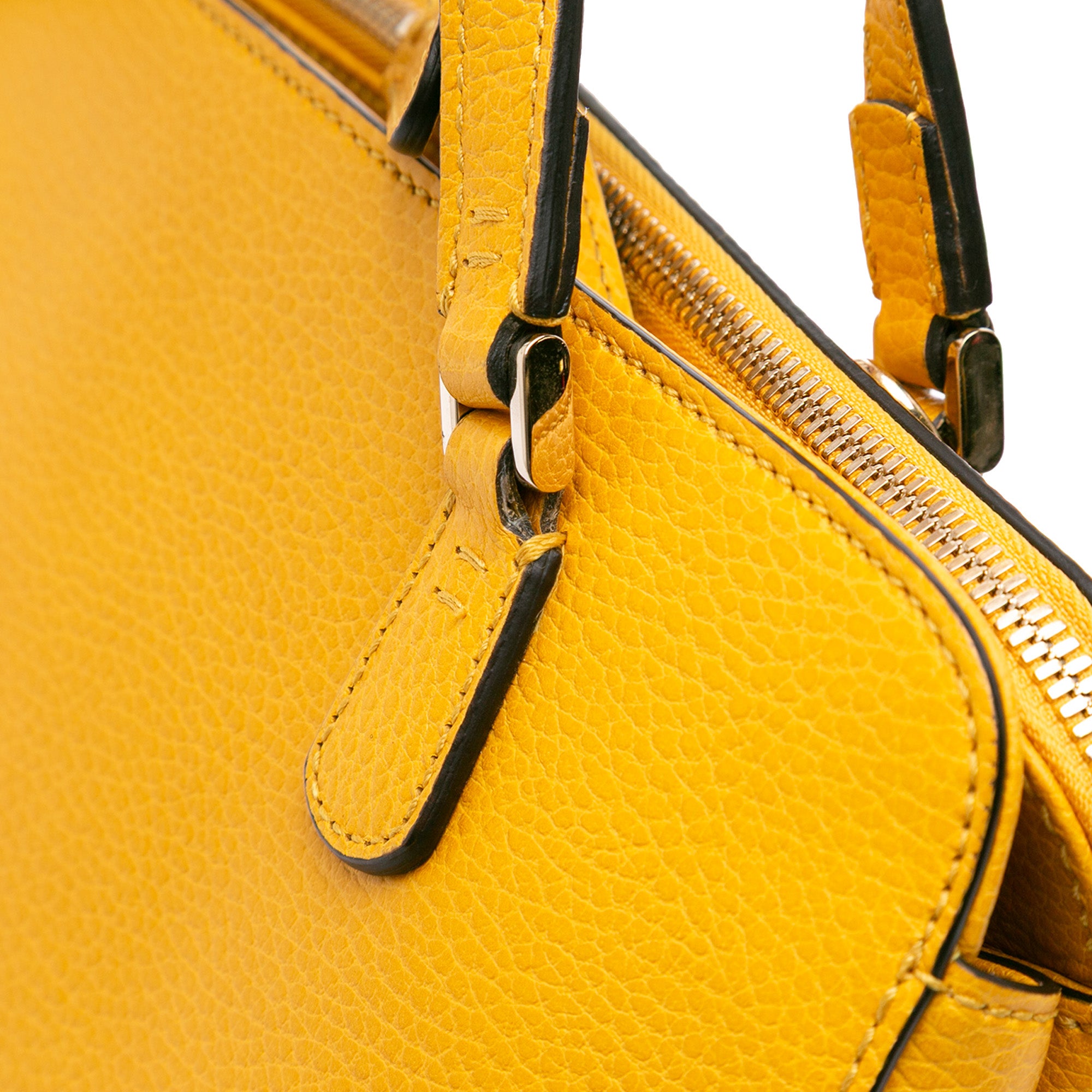 Calfskin Swing Top Handle Satchel