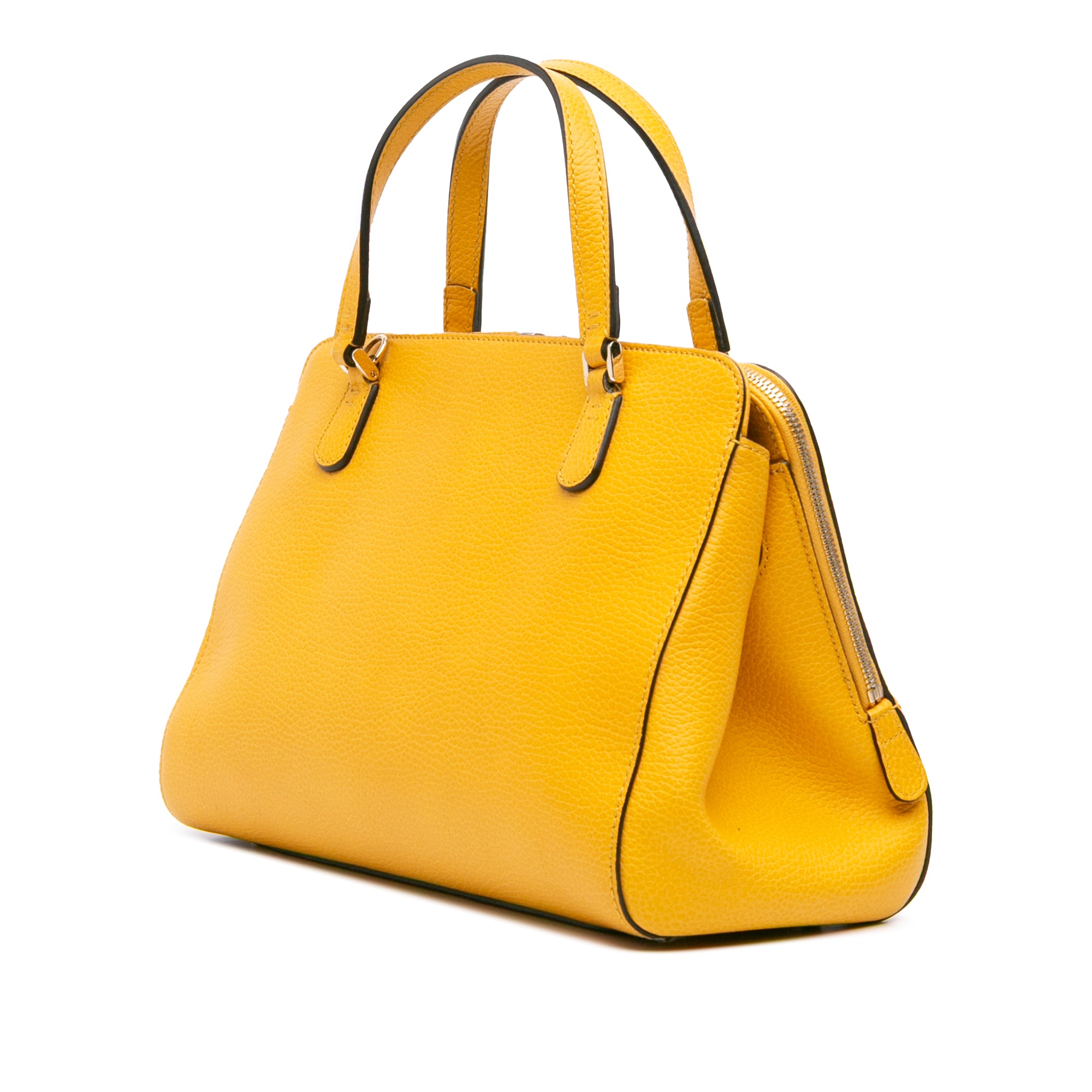 Calfskin Swing Top Handle Satchel