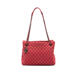 Quilted Iridescent Calfskin New Bubble Tote