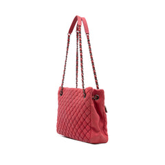 Quilted Iridescent Calfskin New Bubble Tote
