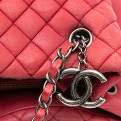 Quilted Iridescent Calfskin New Bubble Tote