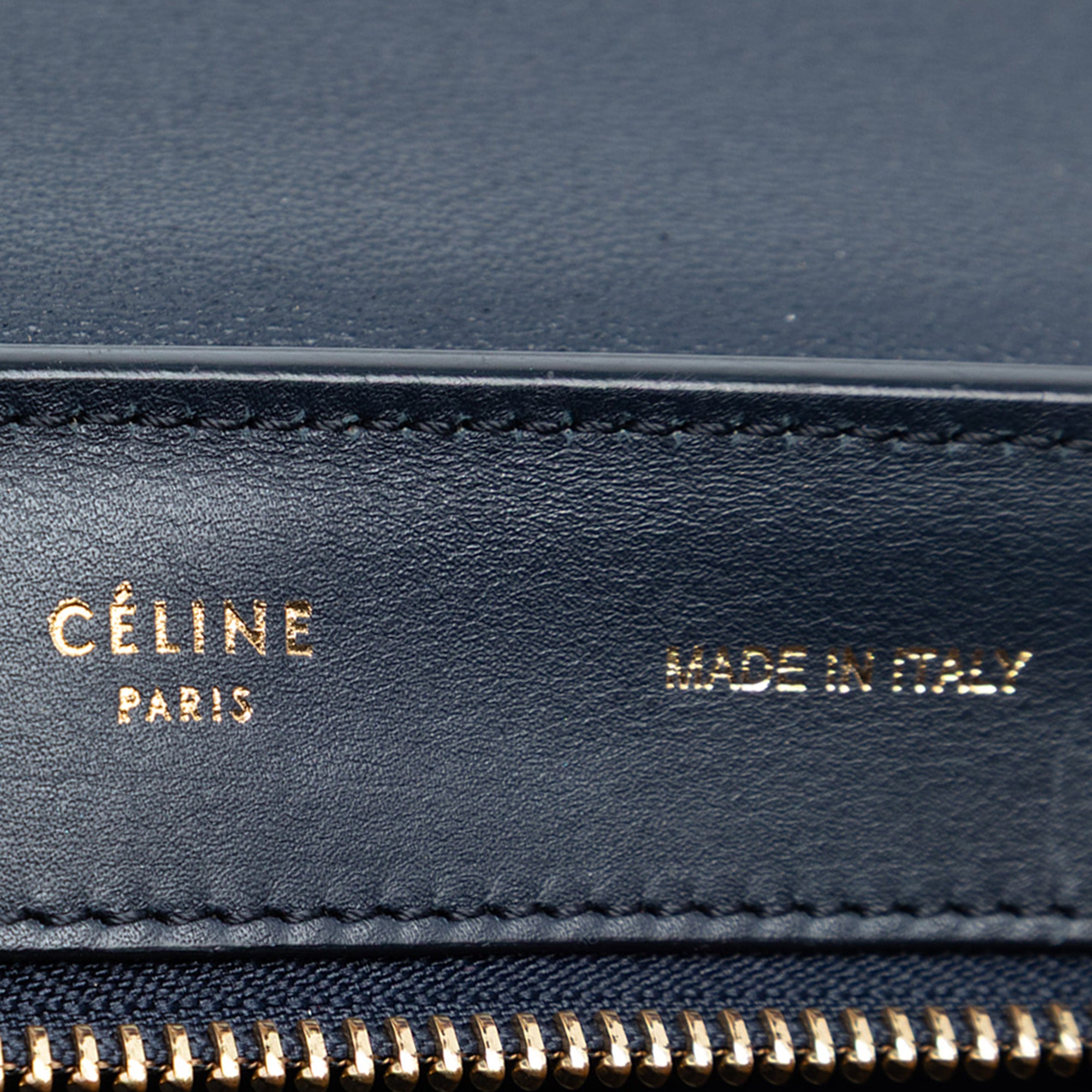 Medium Bicolor Leather Trapeze Satchel