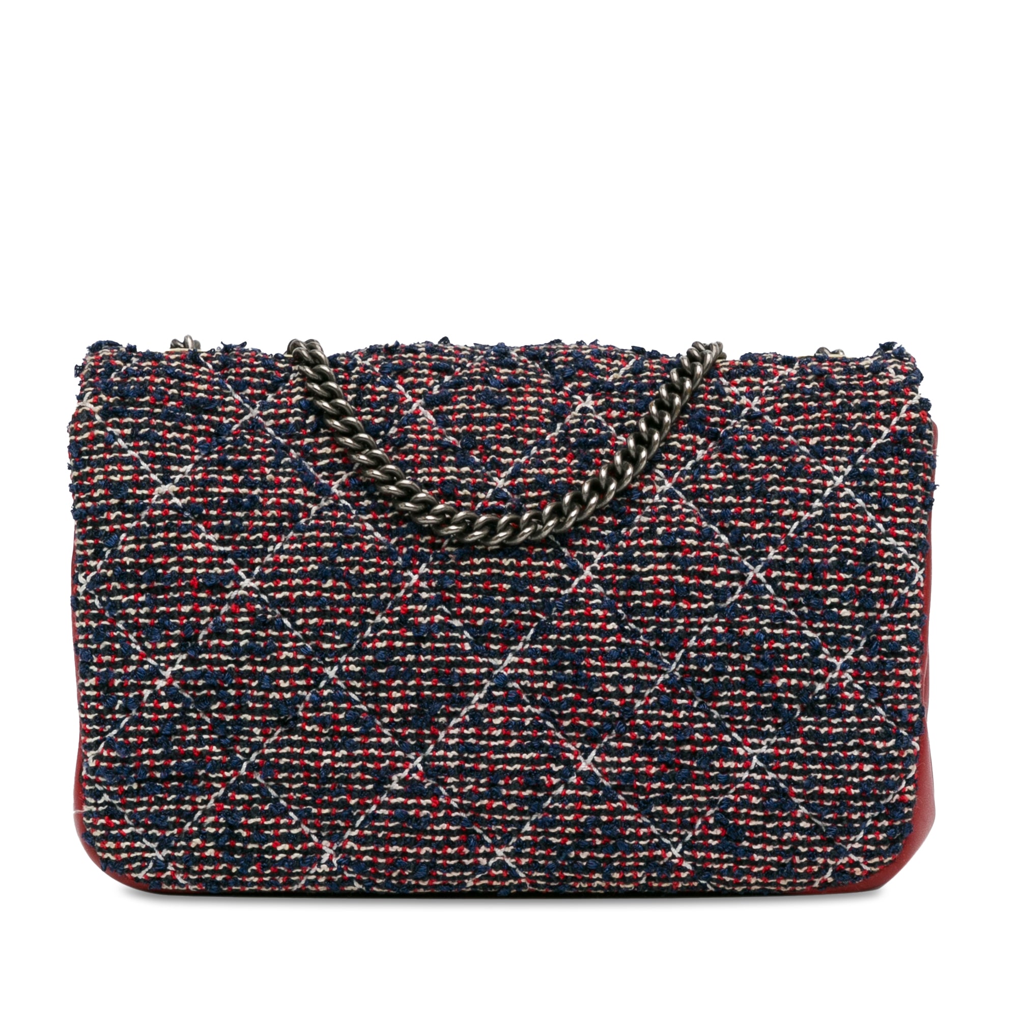 CC Quilted Tweed Single Flap