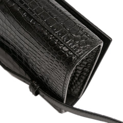 Croc Embossed Leather Monogram Kate Belt Bag