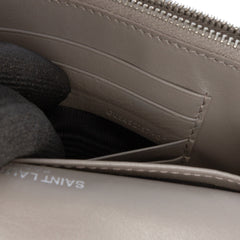 Croc Embossed Leather Monogram Sunset Chain Wallet