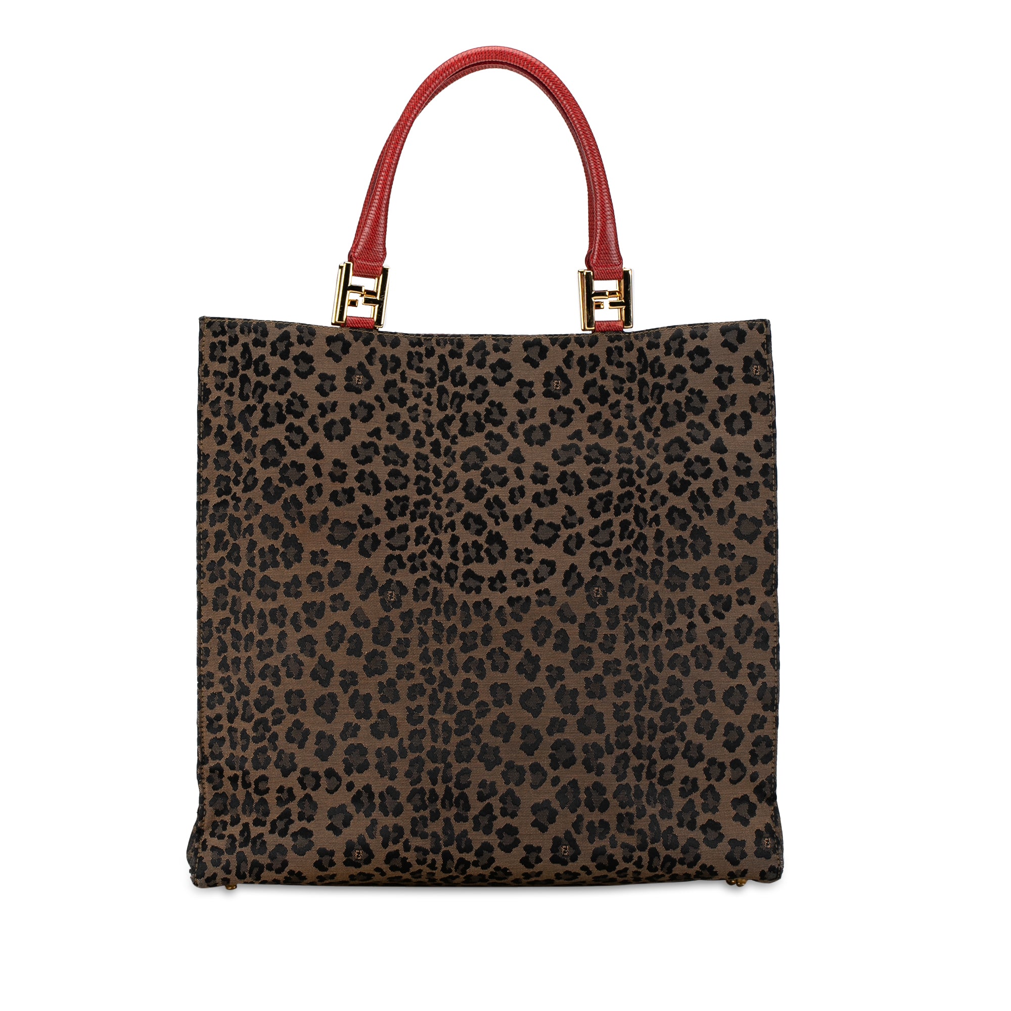 Leopard Print Canvas Tote_0