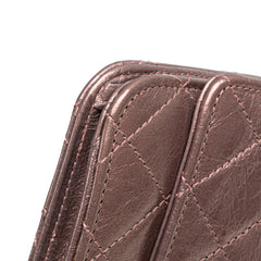 Reissue 2.55 Quilted Metallic Aged Calfskin Wallet on Chain