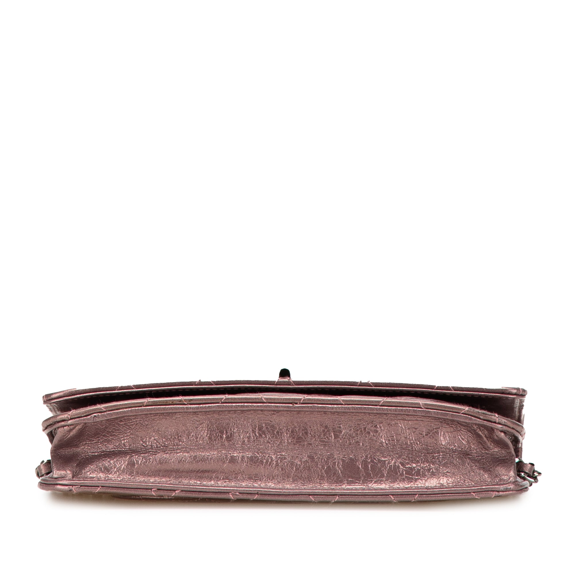 Reissue 2.55 Quilted Metallic Aged Calfskin Wallet on Chain