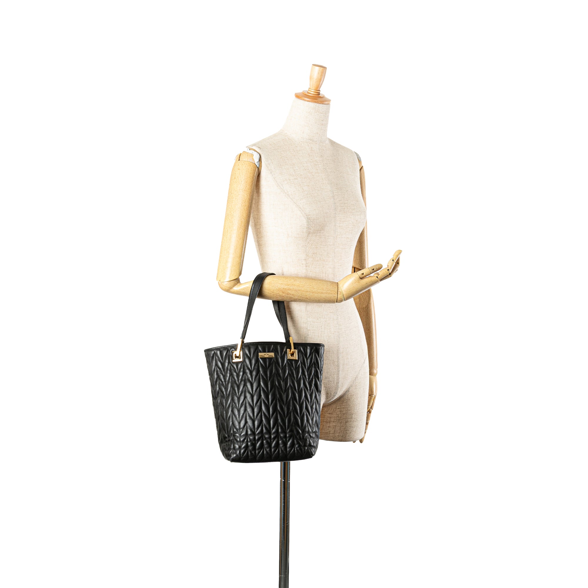 Quilted Leather Tote
