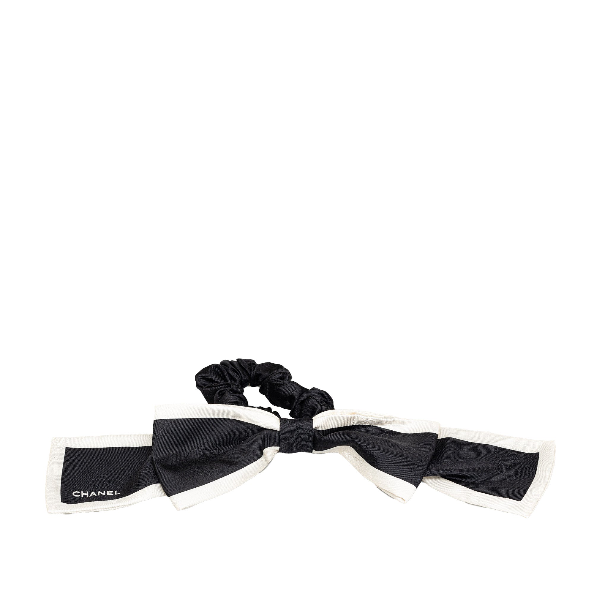 Silk CC Bow Scrunchie