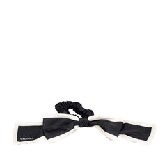 Silk CC Bow Scrunchie