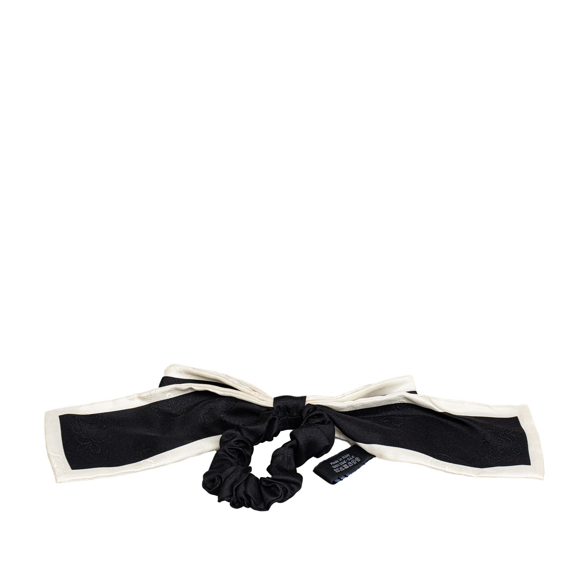 Silk CC Bow Scrunchie_1