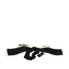 Silk CC Bow Scrunchie