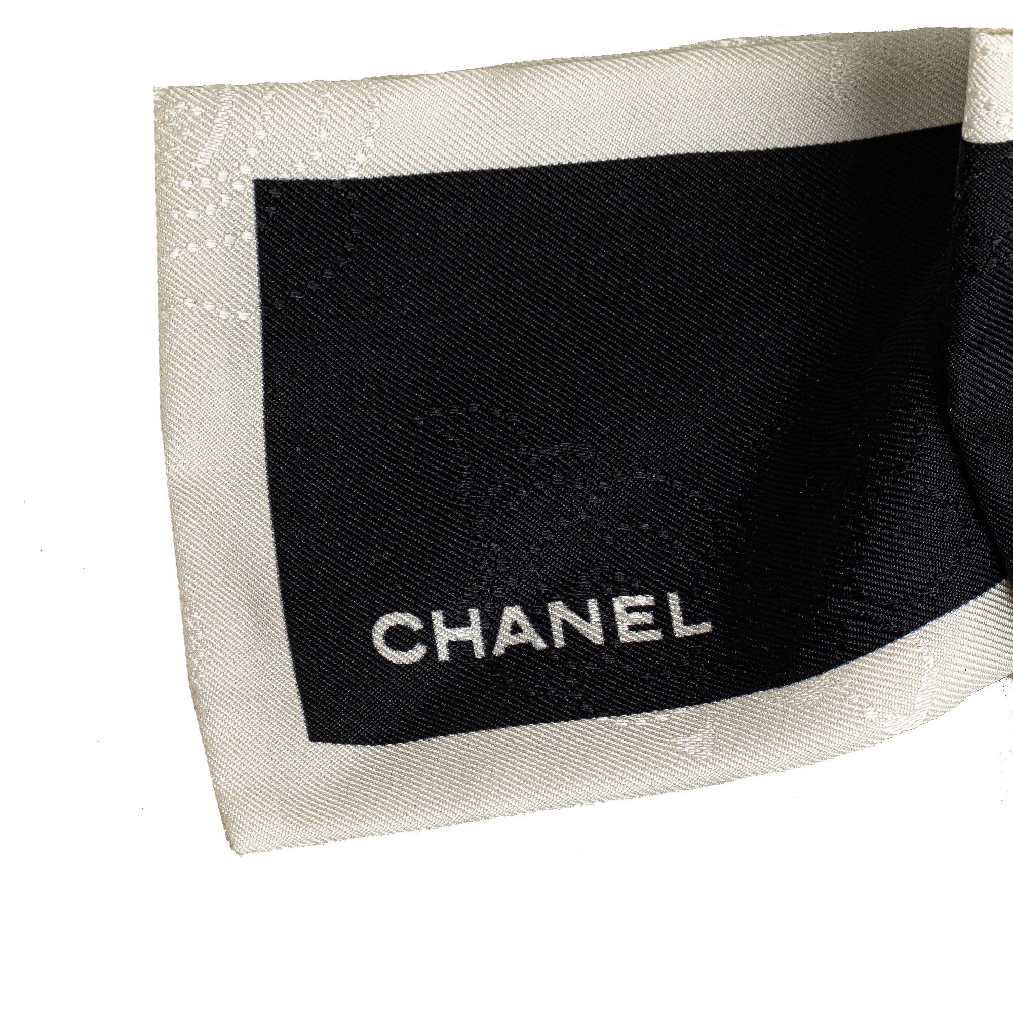 Silk CC Bow Scrunchie